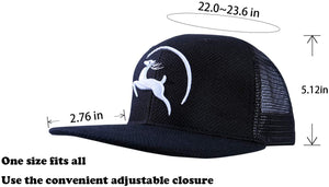Jungle Deer Plain Baseball Cap -- Graphite Black - Less+mORE