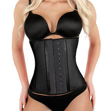 Load image into Gallery viewer, Kardashian's Favorite Shaped Latex Waist Trainer-Black - Less+mORE