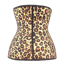 Load image into Gallery viewer, Leopard Gym Hourglass Shaped Waist Trainer 3 Hook - Less+mORE