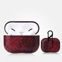 Load image into Gallery viewer, AirPods Pro Case - Snake Skin Pattern PU Leather-Brown - Less+mORE