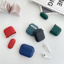 Load image into Gallery viewer, Earphone Case For Apple AirPods Pro/2 Soft TPU Cover ,Wireless Bluetooth Headphone Air Pods Weaving Grid Protective Case - Less+mORE