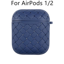 Load image into Gallery viewer, Earphone Case For Apple AirPods Pro/2 Soft TPU Cover ,Wireless Bluetooth Headphone Air Pods Weaving Grid Protective Case - Less+mORE