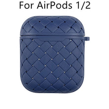 Load image into Gallery viewer, Earphone Case For Apple AirPods Pro/2 Soft TPU Cover ,Wireless Bluetooth Headphone Air Pods Weaving Grid Protective Case - Less+mORE