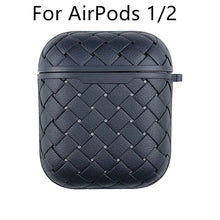 Load image into Gallery viewer, Earphone Case For Apple AirPods Pro/2 Soft TPU Cover ,Wireless Bluetooth Headphone Air Pods Weaving Grid Protective Case - Less+mORE