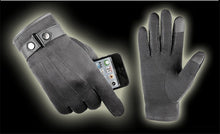 Load image into Gallery viewer, Winter Men's Classy Suede Touch Screen Windproof Gloves - Less+mORE