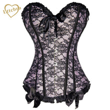 Load image into Gallery viewer, New! Very Sexy Lace Corset in Colors - Less+mORE
