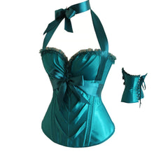 Load image into Gallery viewer, Corset Top With Bow Waist Corset Bustier Outwear - Less+mORE
