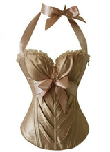 Load image into Gallery viewer, Corset Top With Bow Waist Corset Bustier Outwear - Less+mORE