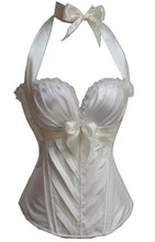 Load image into Gallery viewer, Bow Waist Corset Bustier Outwear - White - Less+mORE