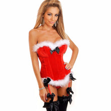 Load image into Gallery viewer, Christmas Sexy Corsets For Women Miss Santa Bustier - Less+mORE