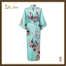 Load image into Gallery viewer, Japanese Flower Kimono Dress Gown - Less+mORE