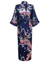 Load image into Gallery viewer, Japanese Flower Kimono Dress Gown - Less+mORE