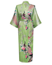 Load image into Gallery viewer, Japanese Flower Kimono Dress Gown - Less+mORE