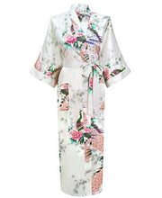Load image into Gallery viewer, Japanese Flower Kimono Dress Gown - Less+mORE