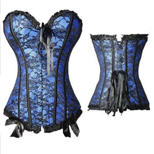New! Very Sexy Lace Corset in Colors - Less+mORE