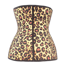 Load image into Gallery viewer, Leopard Gym Hourglass Shaped Waist Trainer 3 Hook - Less+mORE
