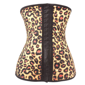 free_shipping_waist_trainer_Leopard Gym Hourglass Shaped Waist Trainer 3 Hook - Less+mORE