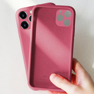 iPhone 11 Pro Max Silicone Case - Nude Pink - Less+mORE