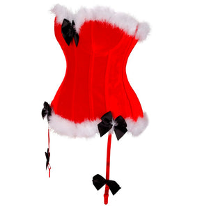 Christmas Sexy Corsets For Women Miss Santa Bustier - Less+mORE