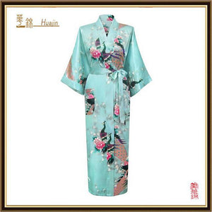Japanese Flower Kimono Dress Gown - Less+mORE